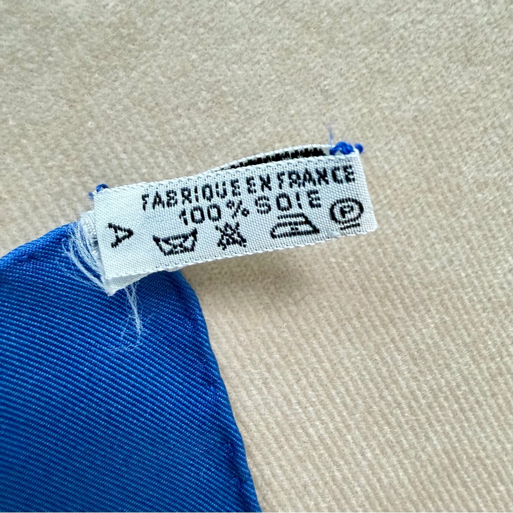 Hermès Musée Silk Scarf Carré 90 Philippe Ledoux Blue Nautical With Box - Picture 13 of 15